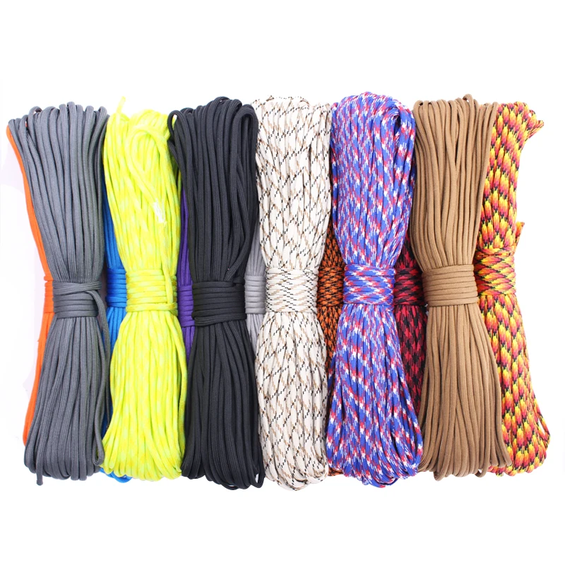 
4mm 7Strand Mountaineering Multicolor Outdoor Camping Rope Paracord 350 