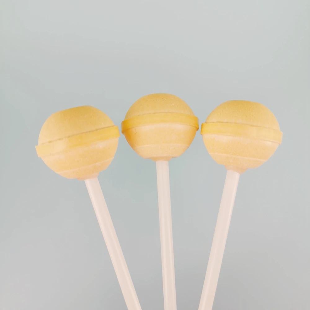 Banana flavor lollipops swirls lollipop mix mixed fruit flavor round lollipops