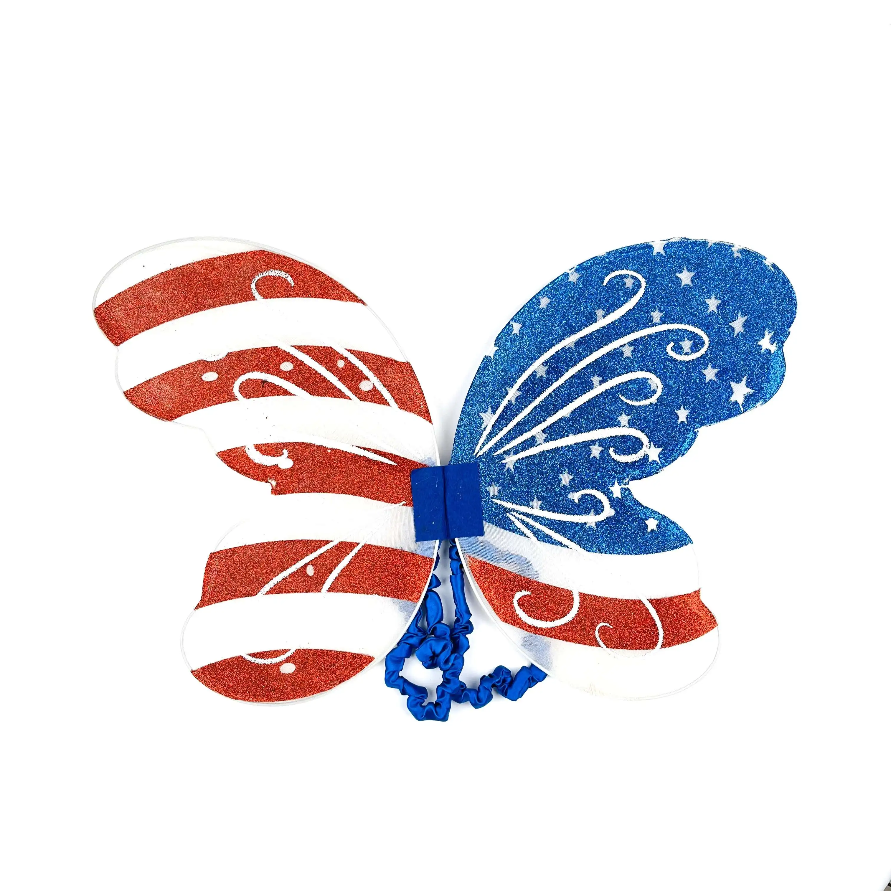 Independence Day Flag Butterfly Fairy Wings Star-spangled Banner National Day Parades Costume Fairy Wings The Stars and Stripes