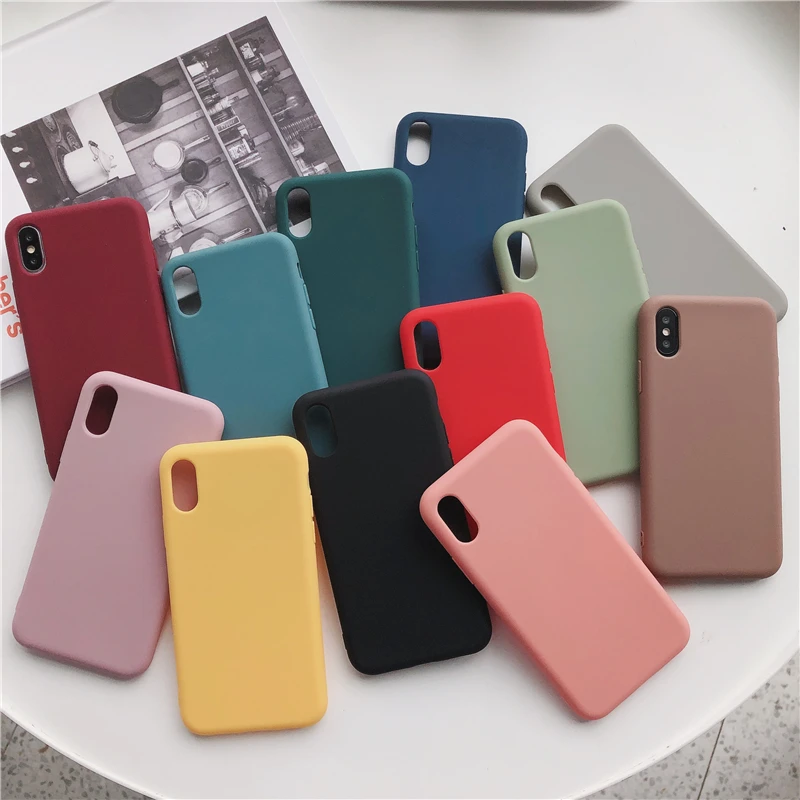 2023 Luxury Silicone Phone Case for iPhone 14 13 12 Pro Max mini Soft Candy Cover for iPhone iPhone XR XS X 6 6S 7 8 Plus Cases