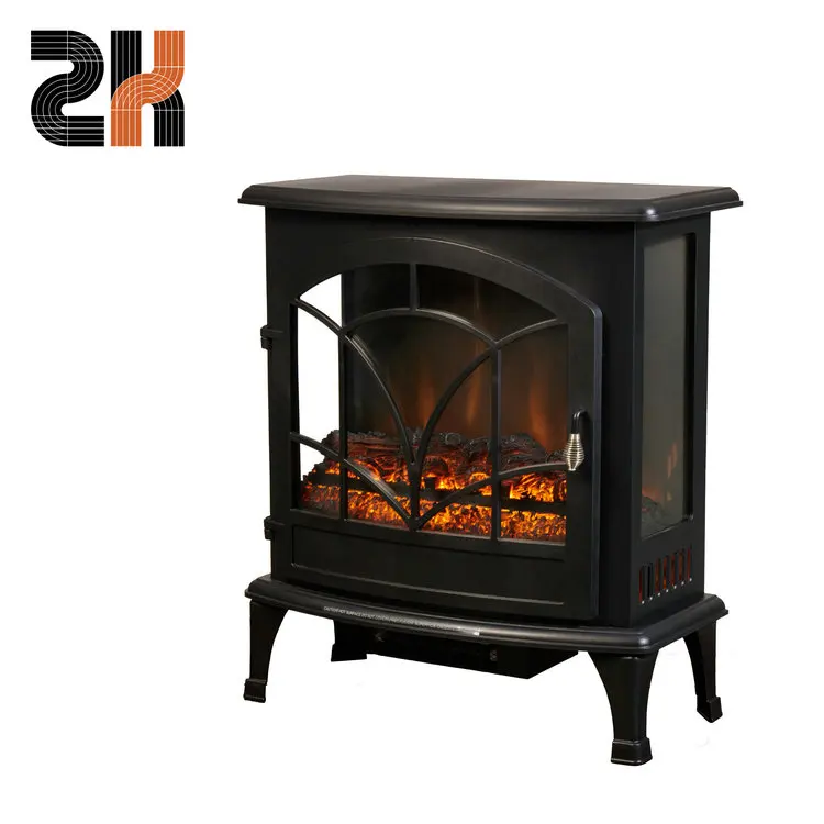 3-sided glass fireplace independent portable heating electric fireplace