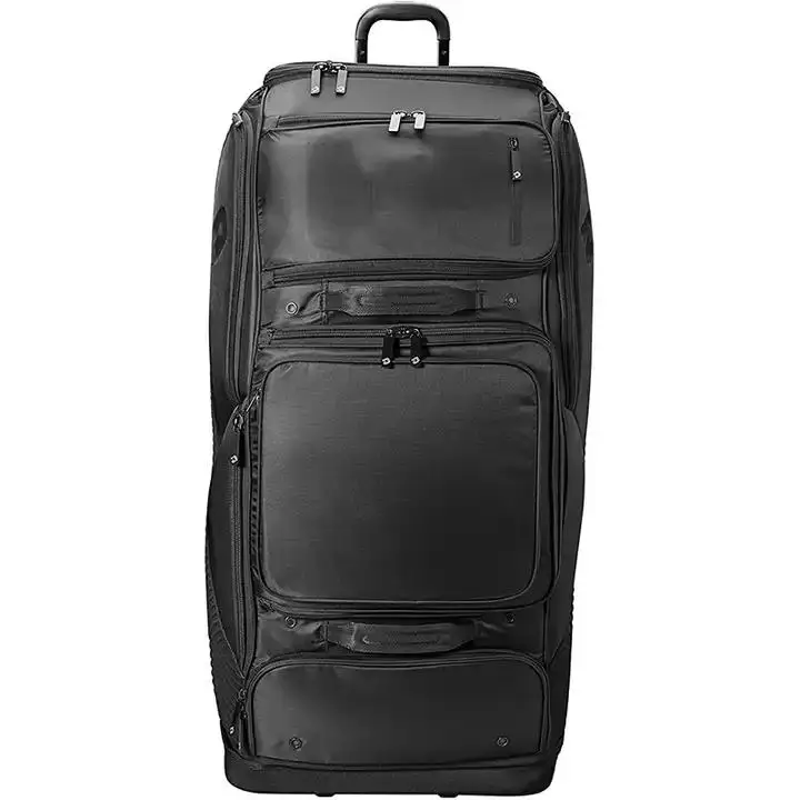 Outdoor Wheeled Catchers Gear Large Bat Roller Cricket Softball  Equipment Softball Bag with Wheels Rolling Baseball Bag