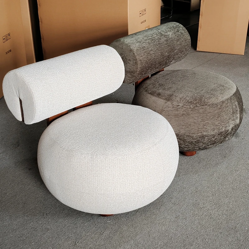 Modern Luxury Nordic Leisure Home Furniture Hotel Bedroom lounge Single Seater Sofa Chair Wooden Living Room velvet Accent Chair