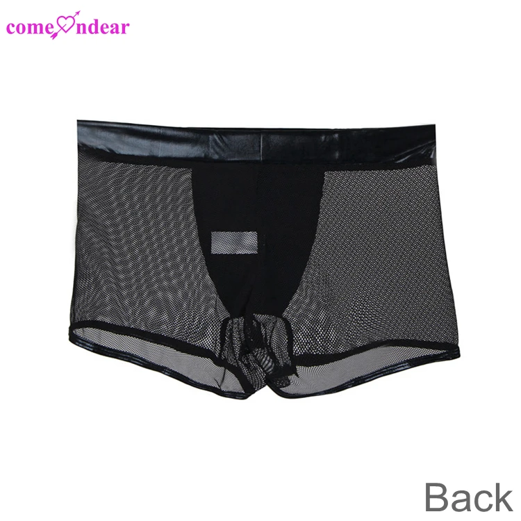 Private label temptation plus size pvc sexy latex underwear for man