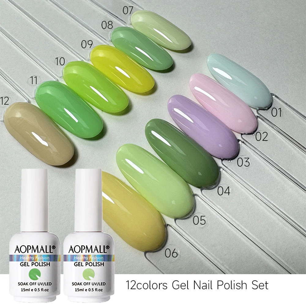 Aopmall Private Label Vegan Gel Polish Brand Wholesale Very Good Gel Polish UV&LED Soak-Off Gel Polish Varnish
