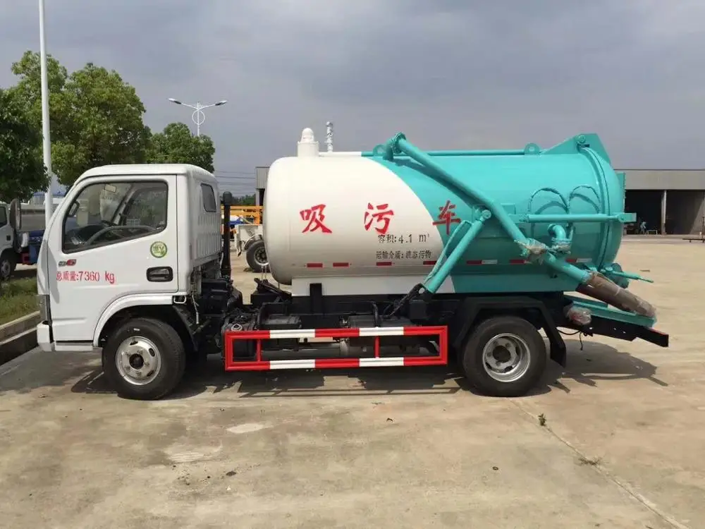 Dongfeng duolika 5000 liter sewage truck for sale