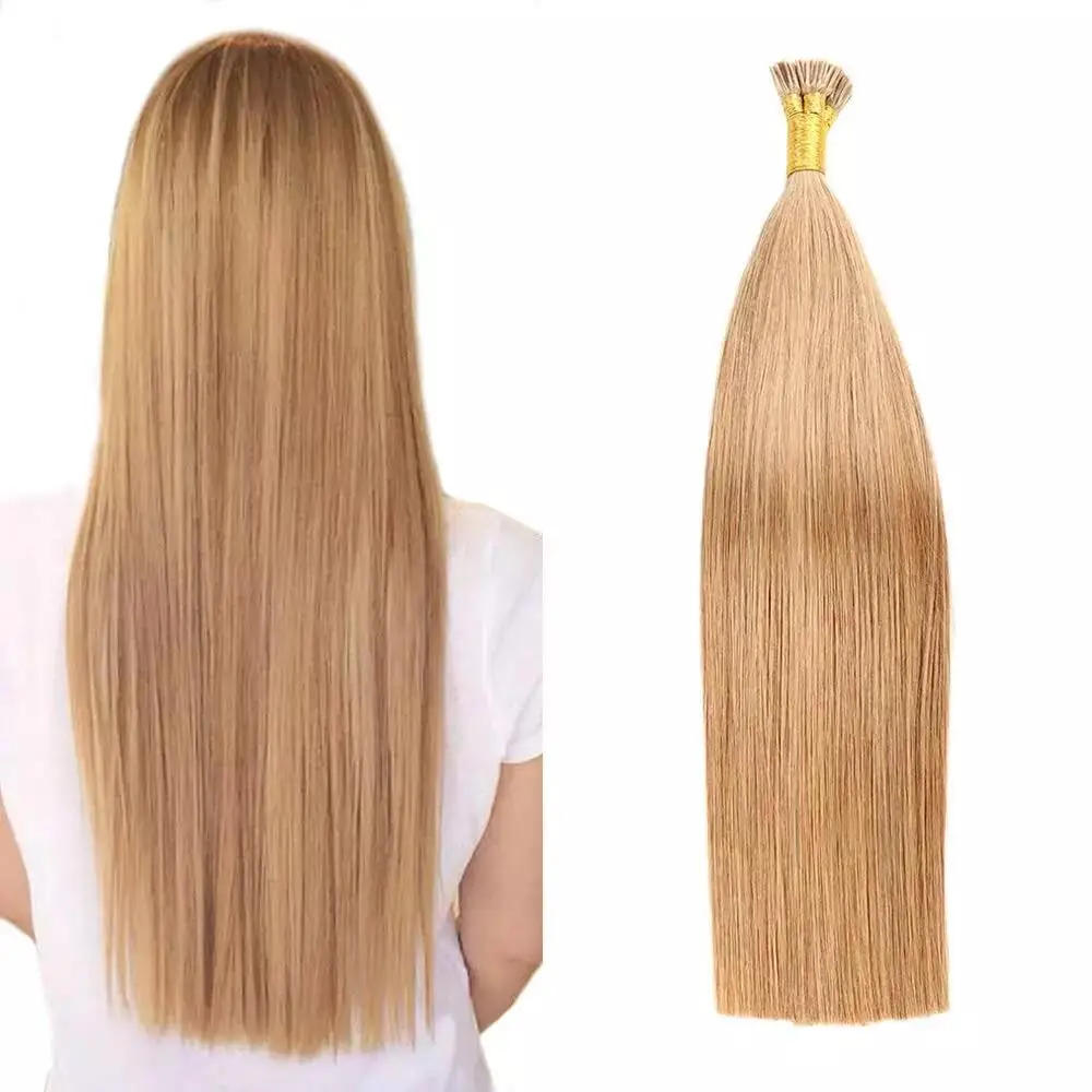 Wholesale Double Drawn Italian Prebonded i Tip U Tip Hair Extensions Virgin Keratin Human Hair Extension