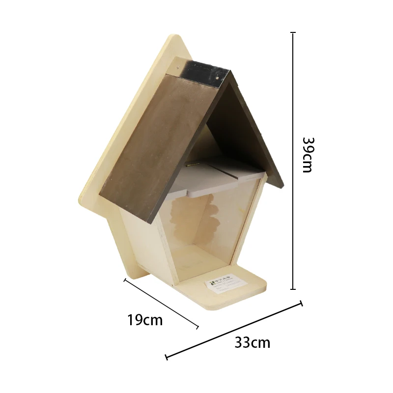 factory FSC&BSCI wild garden Wooden Squirrel Feeder Box Squirrel Picnic Table Feeder with Feeding Platform