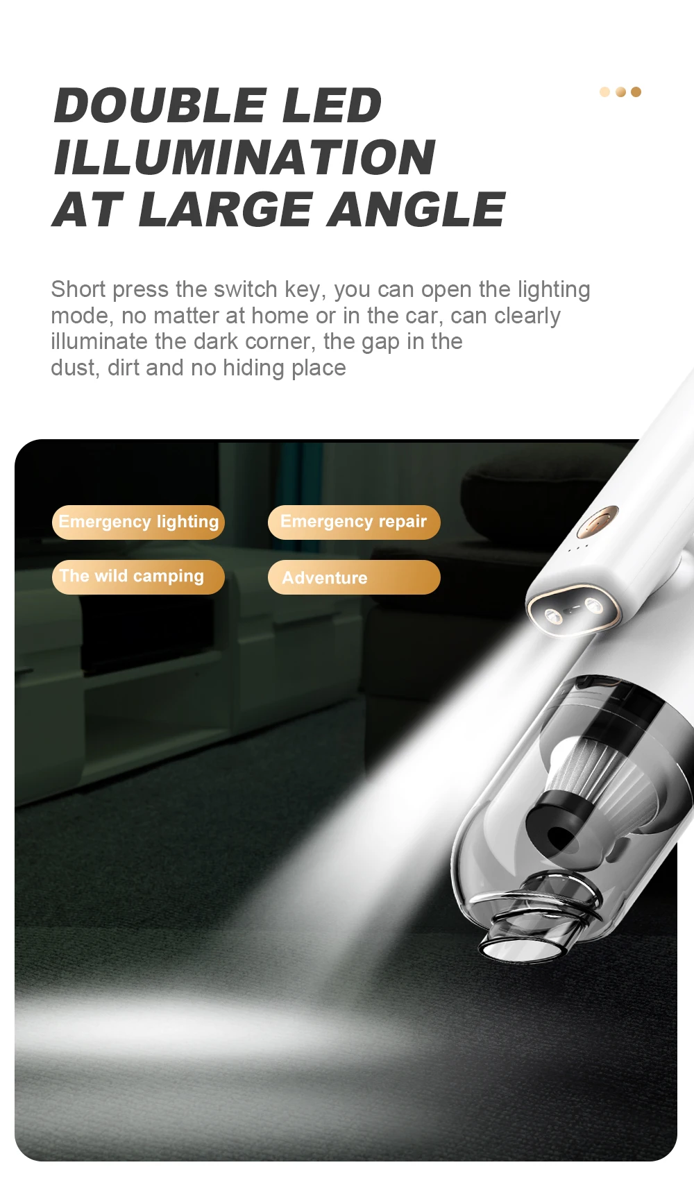 Newest hot sale foldable vacuum cleaner for cars home keyboard mini portable car vacuum cleaner