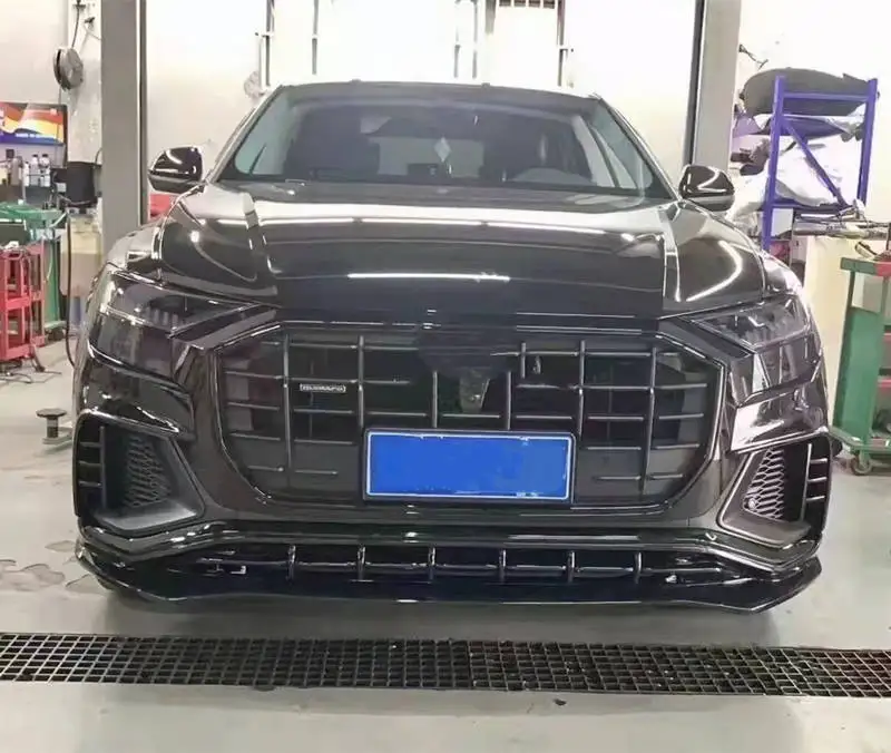 BTC High Quality carbon fiber Bodykit for Audi Q8 2018- To ABT style front lip rear diffuser splitter spoiler