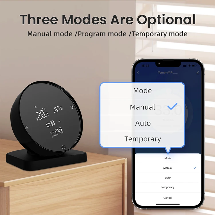 AVATTO Tuya Wifi RF433 Smart Room Gas Water Heater Thermostat Temperature Controller Work with Actuator Water Heater Thermostat