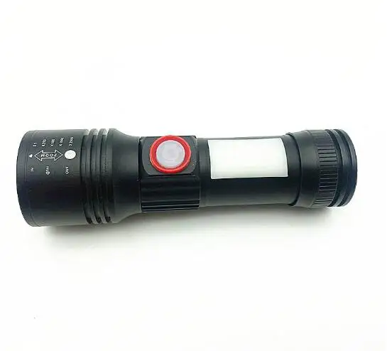 Wholesale P50 Chip Rechargeable Magnet Tail Small Flashlight with side light