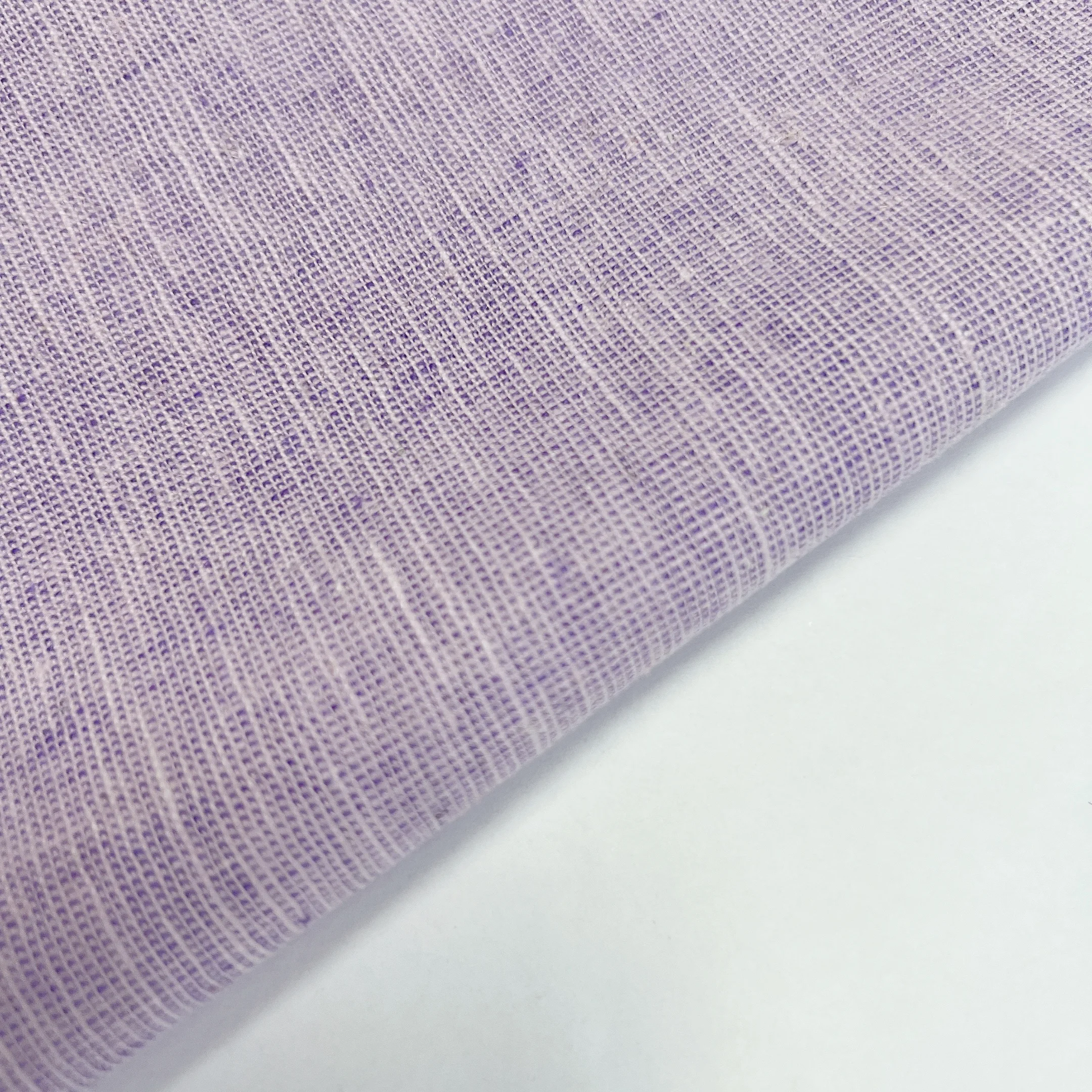 Yarn Dyed 224GSM Solid Linen Cotton Spandex Fabric For Clothes