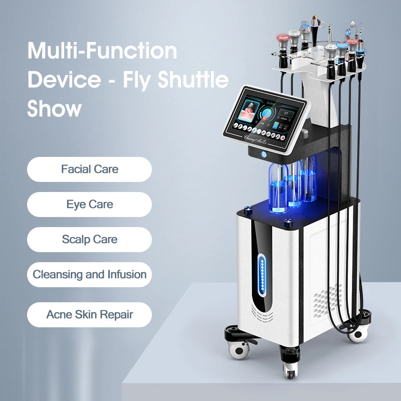 Multifunction device fly shuttle show  11 in 1 new upgrade brightening firming skin machine  beauty salon