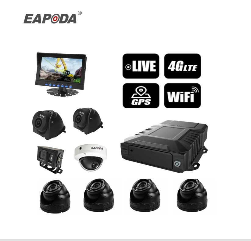 Full HD 1080P MDVR 4CH 8 Channel Reversing Taxi Truck Bus Camera System Kit Mobile DVR Video Recorder AHD Vehicle Blackbox DVR