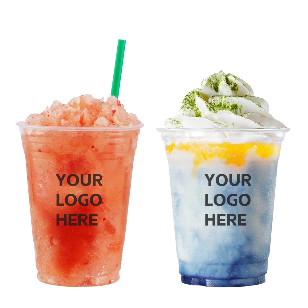 Заводская Лидер продаж изысканная печатная картинка индивидуальная одноразовая пластиковая чашка с крышкой сок кофе йогурт молочный чай для