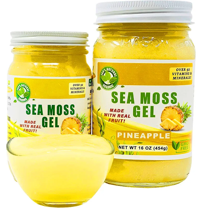 In Stock Irish Flavored Sea Moss Mixed Ginger Purple Seamoss Gel