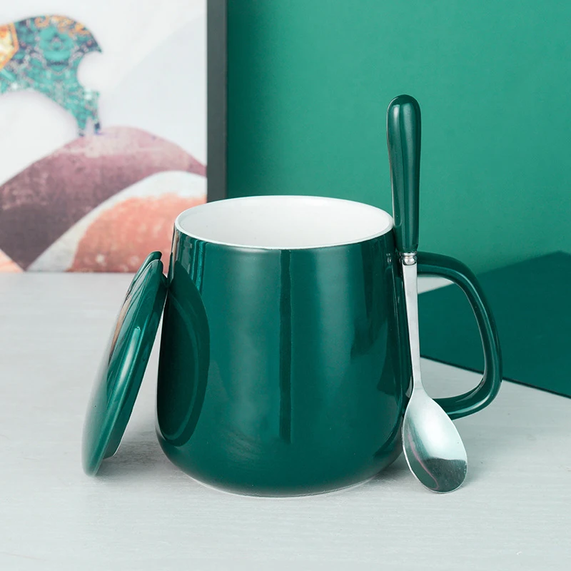 Customized Gifts Smart Self Heating 55 Degree Thermostat Cup Set Heating Thermostatic Ceramic Coffee Cup