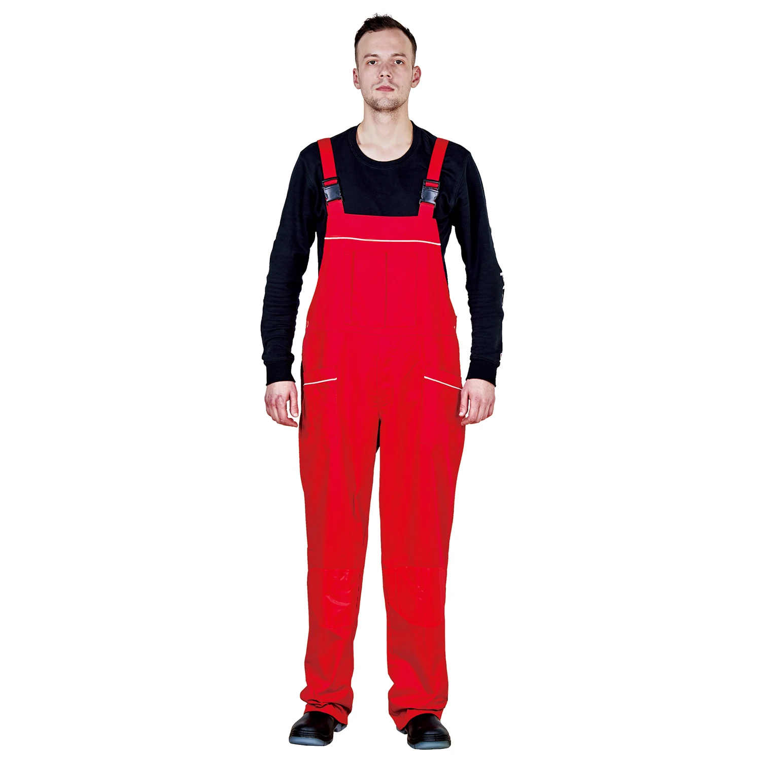 WC029-R  Workwear Bib overalls buckle on the belt