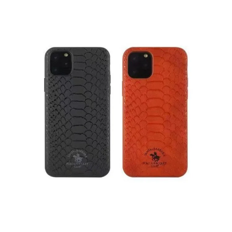 POLO Original Knight Series Leather Case For iPhone 11 12 13 14 Pro Max Snake Texture Phone Case for iPhone 14 Pro