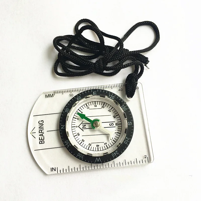 Mountain Professional Mini Compass Map Scale Ruler Multifunctional Equipment Outdoor Hiking Camping Survival Brujula