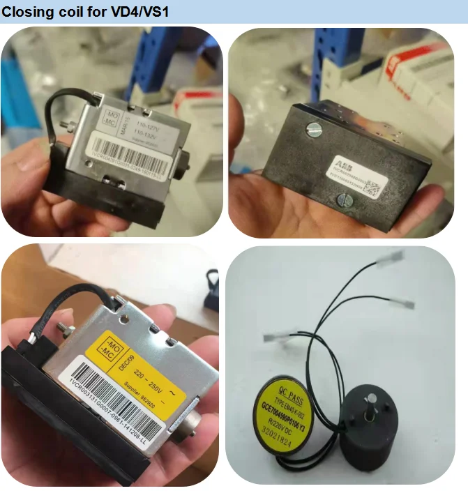 closing coil for VD4/VS1 Vacuum circuit breakers Breaking switch Switching Coils Closing and opening coils