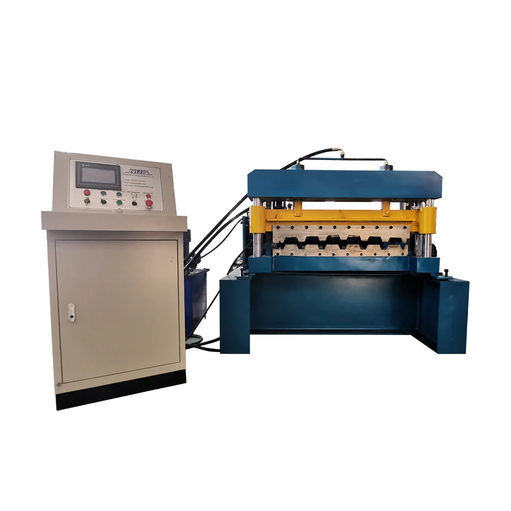 Metal floor deck sheet roll forming machine production line