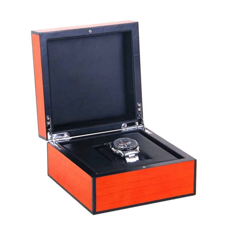 Новый модный дизайн, индивидуальный матовый деревянный ящик для хранения часов для мужчин и женщин, Подарочный пакет для часов, демонстрационный кейс, роскошная коробка для часов