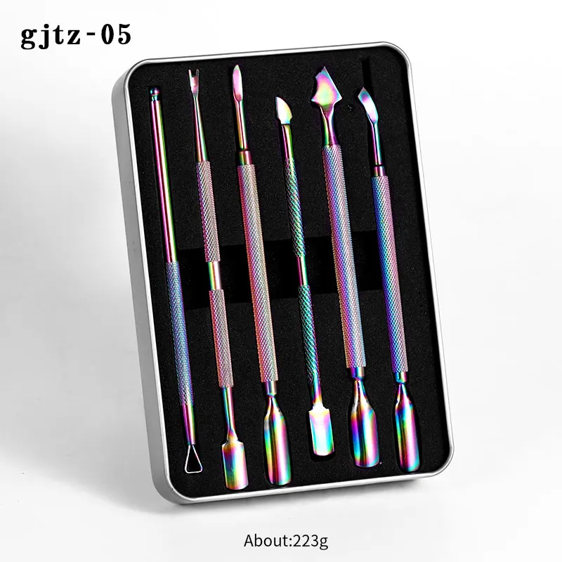 Professional Gel Polish Remove Manicure Kit set box tools Stainless Steel Tweezers Cuticle Nipper Scissor nail care tools set