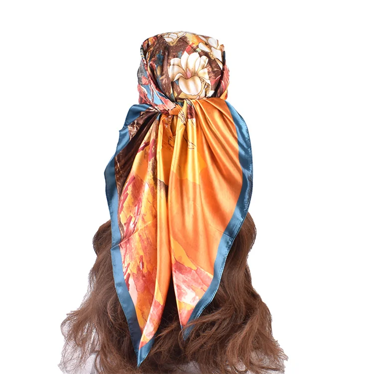 Women Solid Color Cotton Linen Scarves With Lace Lady Spring Autumn Thin Silk Scarf Shawl Wrap Hijab