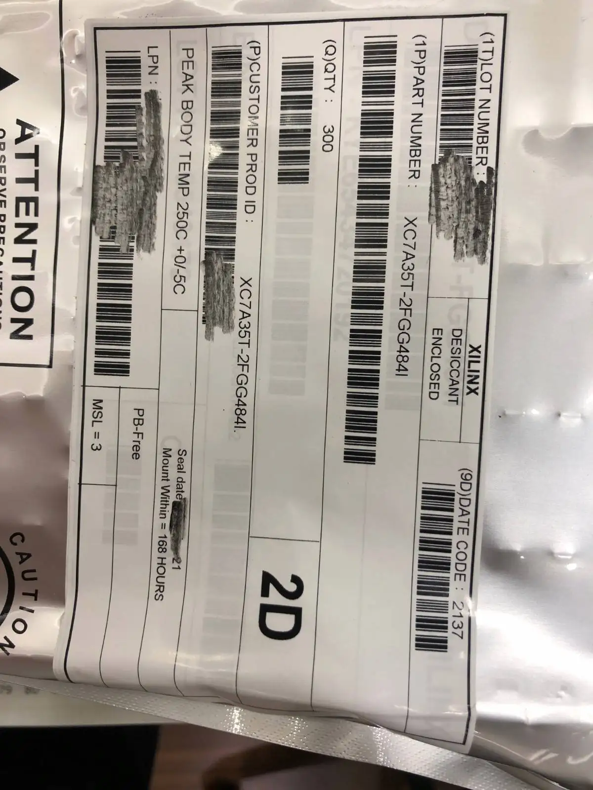 XC7A35T IC FPGA 250 I/O 484FBGA new and original Electronics Components integrated circuits XC7A35T-2FGG484I