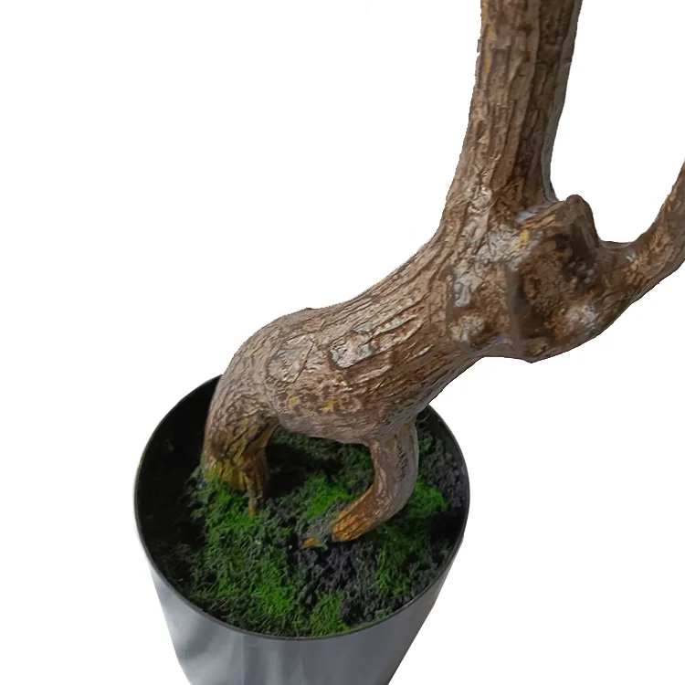 Artificial red cherry blossom tree  potted flowering plant bonsai tree for sale MY3109