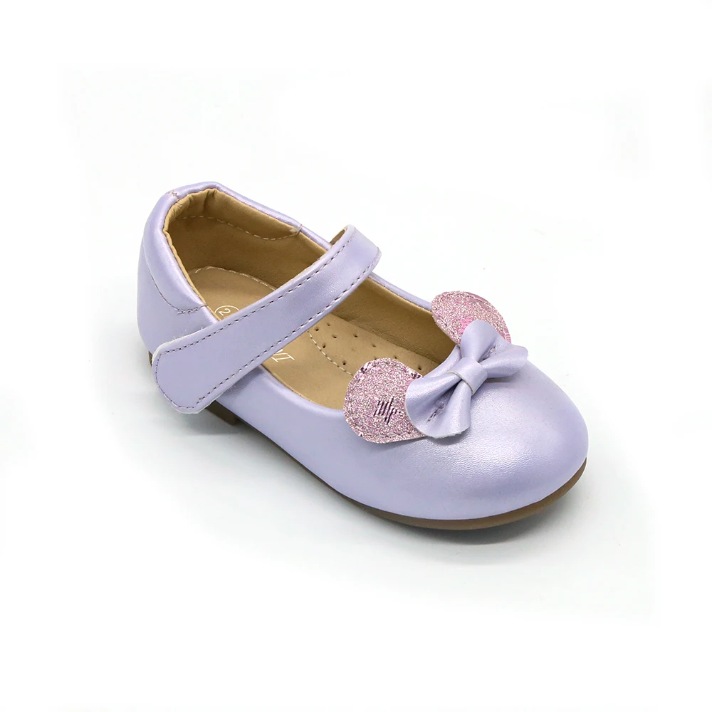 Kids Girl Princess Bow Flat Dress Shoes Beautiful School Shoes