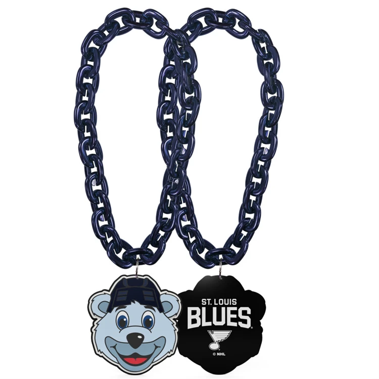 customizable 3D Detachable Magnet Via Ring Loop Vibrant Mascot Fanchain Eva Fan Chain Necklace Foam With Led Light