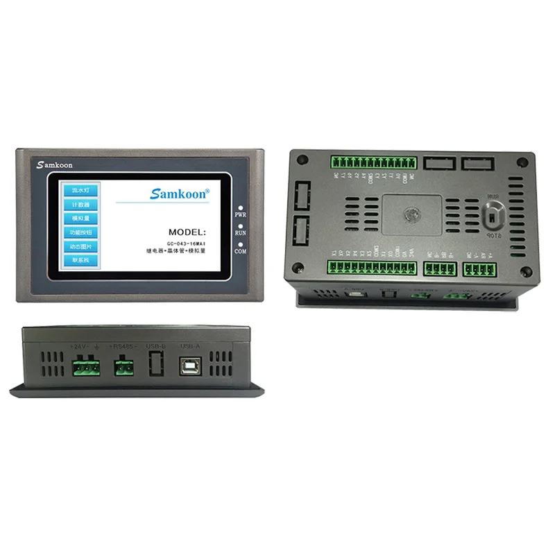  Лидер продаж Китай производитель 4 3 дюймов HMI/PLC все-в-одном встроенным контроллером HMI модуль с сенсорным экраном для стиральных