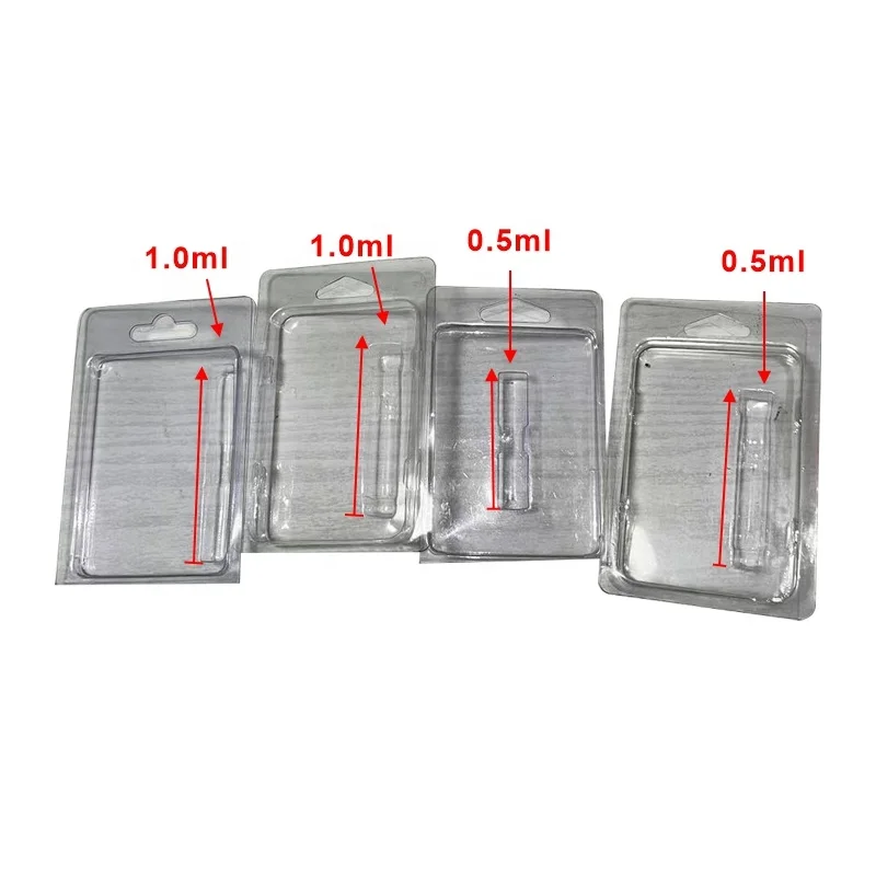 Hot selling  customized disposable plastic clam shell edge fold sliding blister card packaging With Buckle