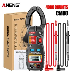 ANENG CM80 Digital clamp meter Ammeter Voltage Car Amp Hz Capacitance NCV Ohm Test multimeter digital profesional tester