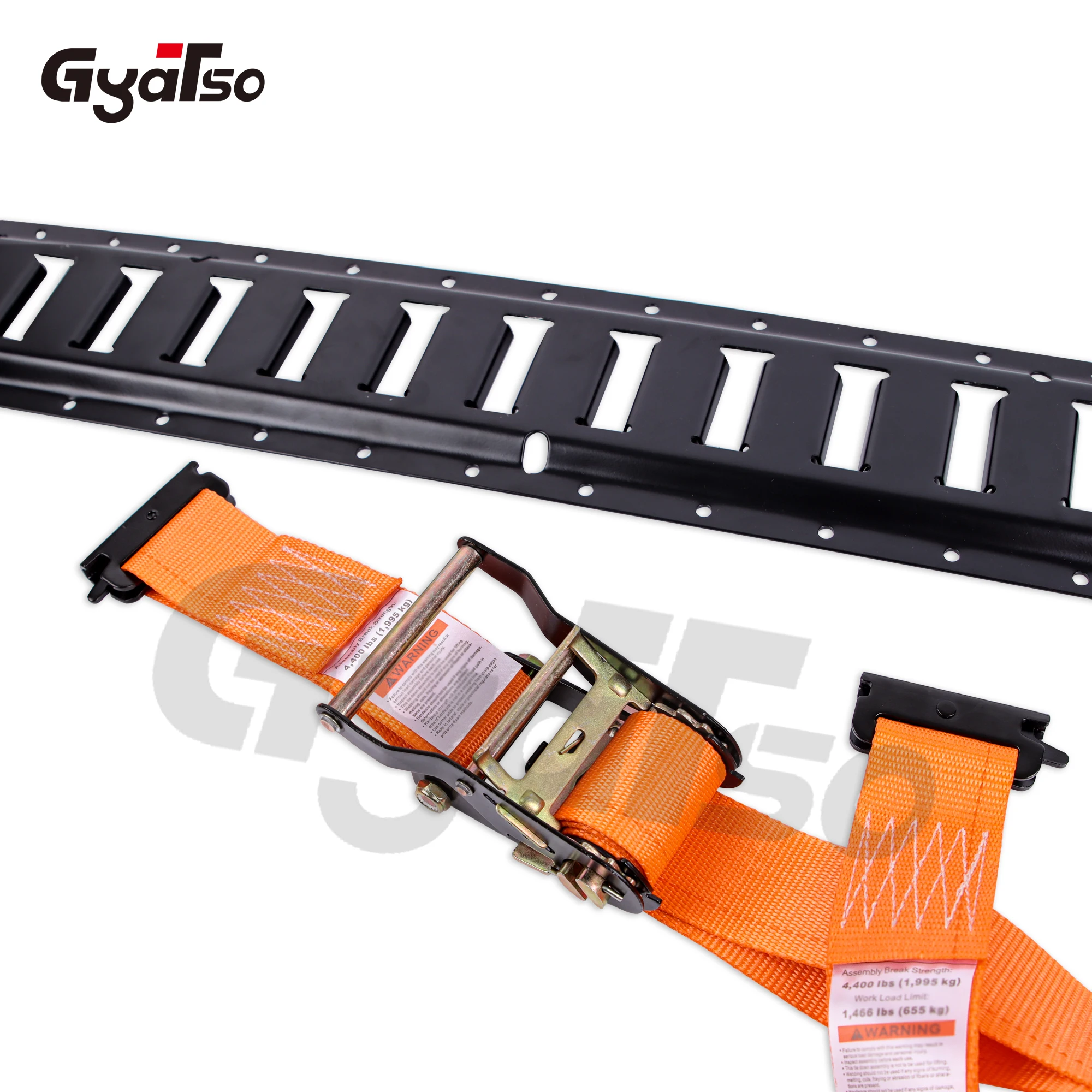 Logistics 2inch ratchet strap with e fittings tie down cargo strap e track