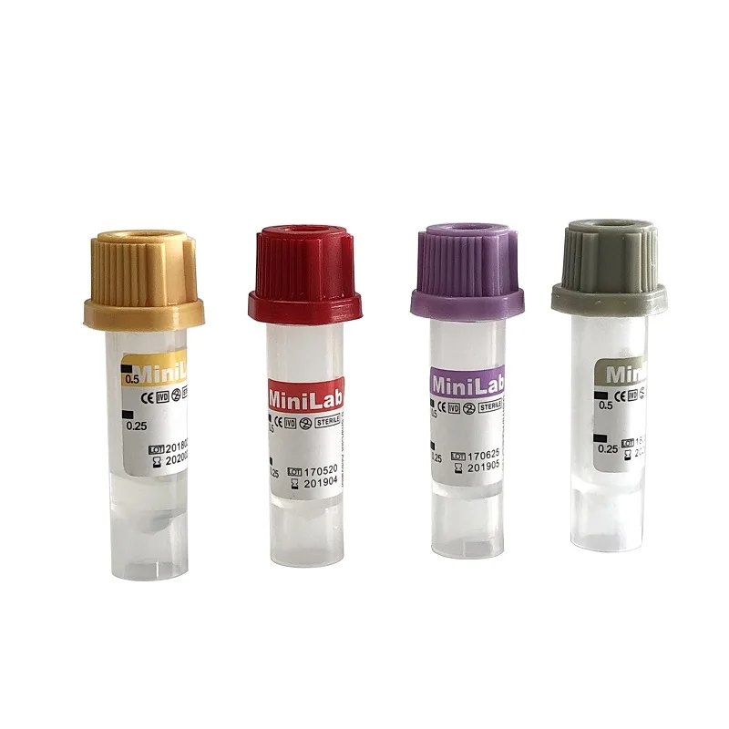 High Quality Medical Disposable Sterile Edta Glass Sample Vacuum Blood Collection Tube 5ML