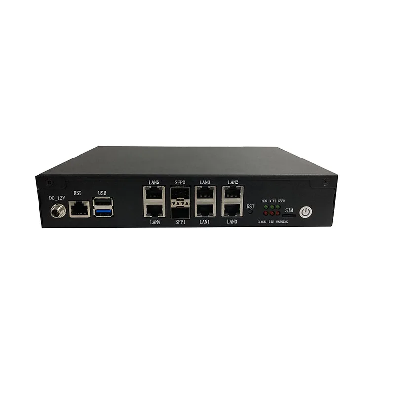 Desktop Mini Firewall PC Network Appliance Power by Atom C3000 Processor, with 6 LAN & 2 SFP+