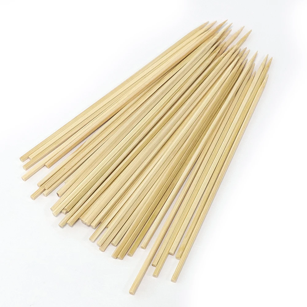 Bamboo Stick Manufacture in China Square Bamboo Skewers Bamboo Skewers For Hamburger