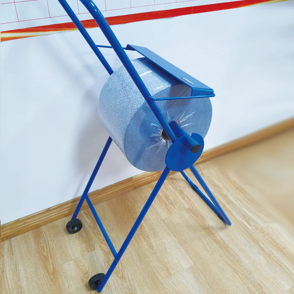 OEM Available New Style Hot Sell Industrial Cleaning Paper Dispenser Industrial Floor Stand Holder Cleaning Paper Dispenser