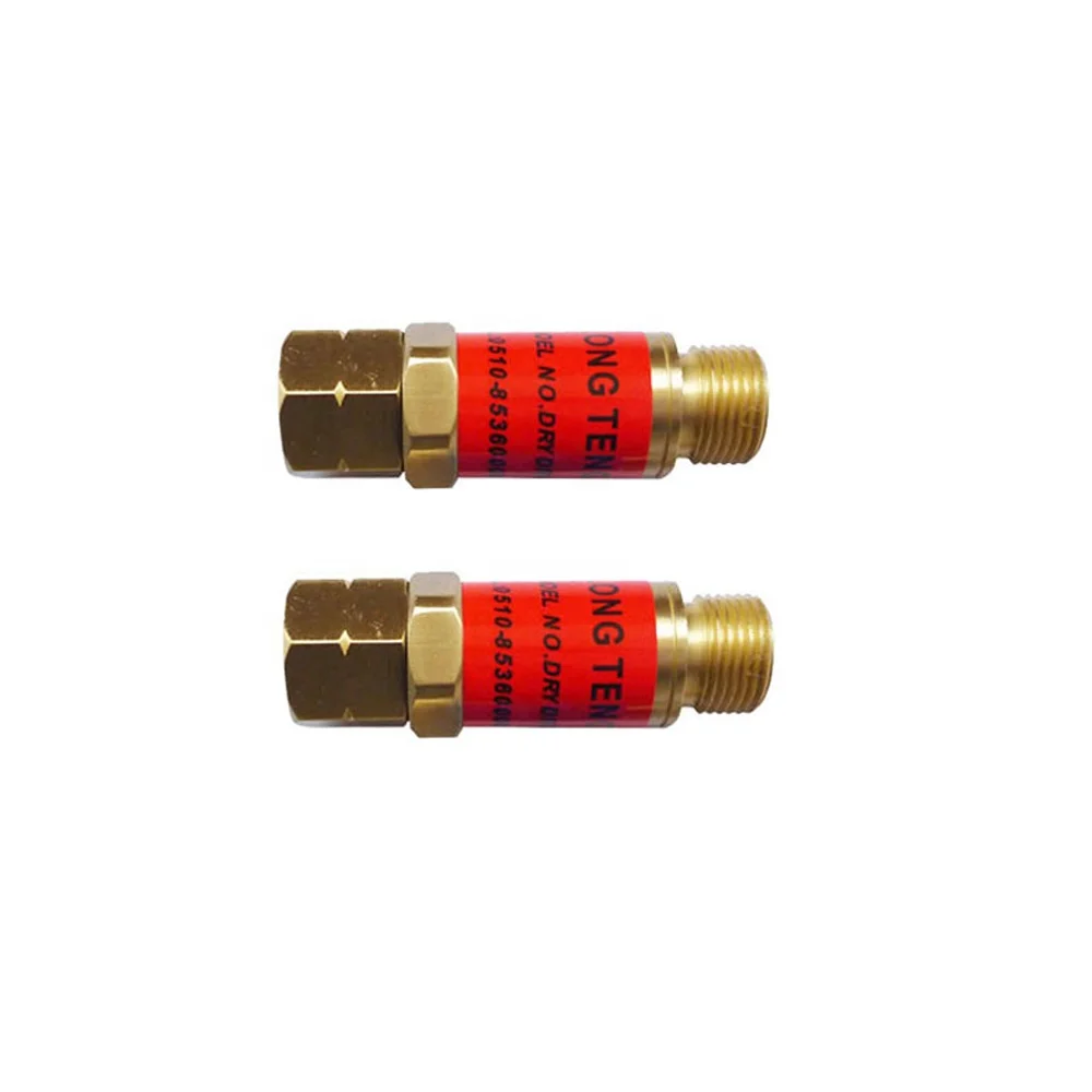 Wuxi hho 3/8 brass copper oxygen fuel gas flashback spark arrestor for auto ignition
