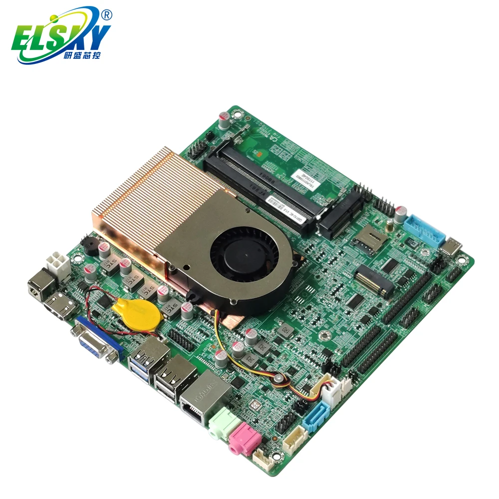 ELSKY 11th i3 i5 i7 processor dual lan lvds mini itx motherboard i5 motherboard single board 4K motherboard itx