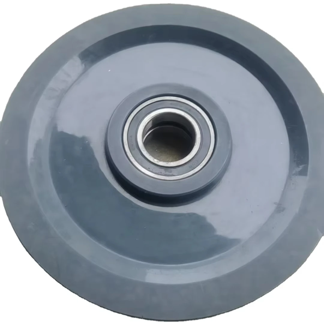 Tower crane wire rope pulley & Nylon pulley of crane (415*90mm with 6210 bearing, 8kg)