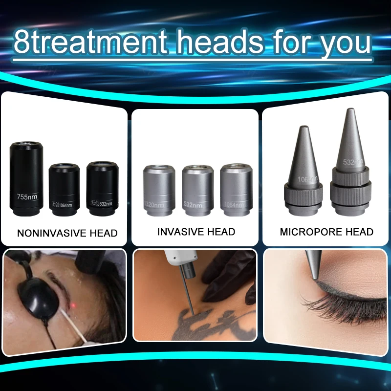 Hongqi Picosecond 1064nm 755nm 532nm Pico q switched Nd Yag Lasering Pico Lasering Tattoo Removal Picosecond lasering machine