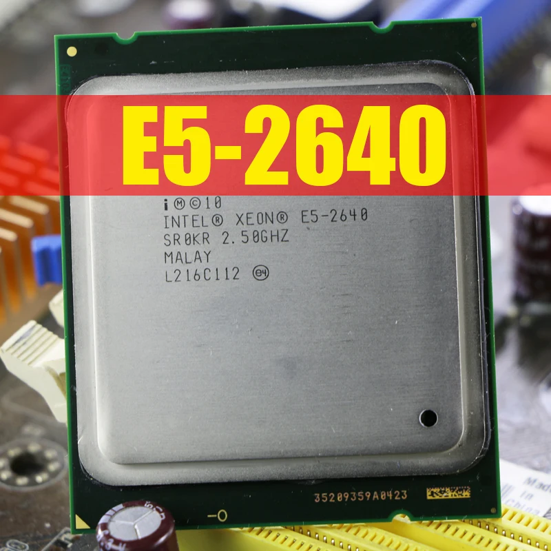 For Intel Xeon Processor E5-2640 Six Core 15M Cache/2.5/GHz/8.00 GT/s 95W  LGA 2011 E5 2640, sell E5 2650 2660 CPU Free Shipping