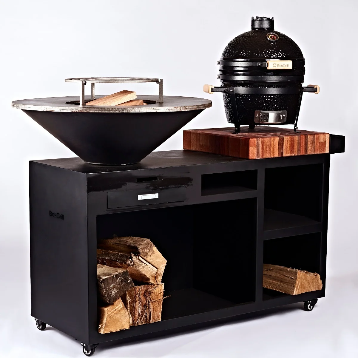 Morden Design Black Painted Barbecue Grill Metal Grill