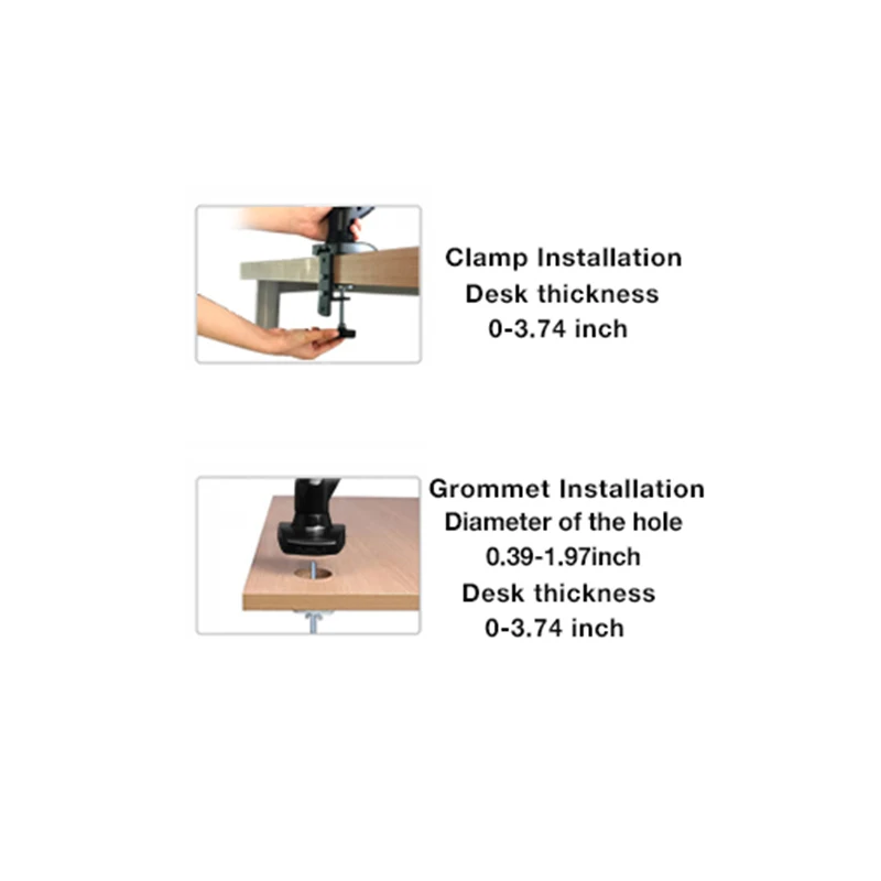 Computer display desktop bracket LCD monitor base universal rotating lift air pressure shelf