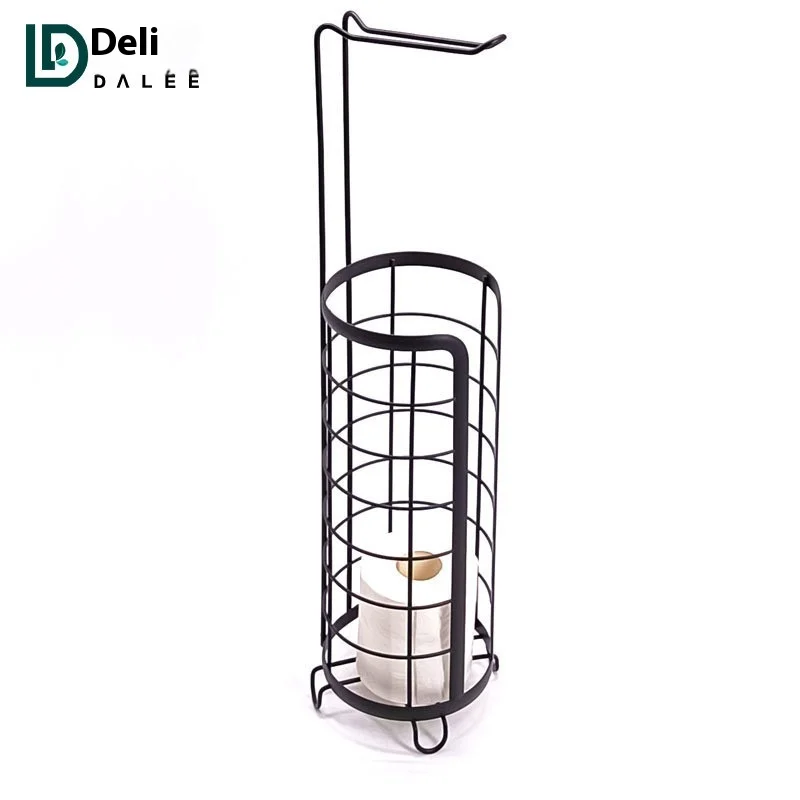 Multi-Functional Iron Floor-Standing Rack Cross-Border Bathroom Paper Towel and Magazine Holder for Living Room Storage